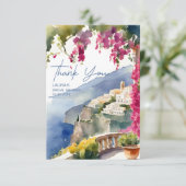 Carte De Remerciements La côte amalfitaine Méditerranéenne (Debout devant)