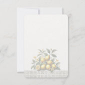 Carte De Remerciements La Dolce Lemons Fête de Mariage (Dos)
