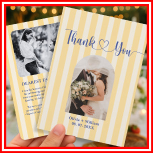 Carte De Remerciements La Dolce Vita Citrons Réception de Mariage Italien