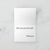 Carte De Remerciements La façon dont ma vue est (Intérieur)