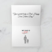 Carte De Remerciements La Fête du Père Parfait (Intérieur)