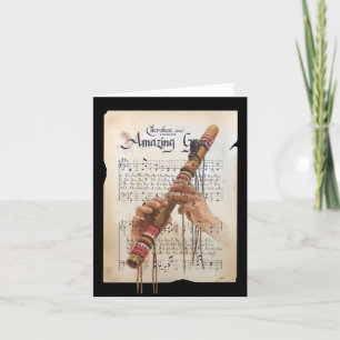 Carte De Remerciements La grâce Extraordinaire dans la langue cherokee