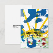 Carte De Remerciements La Grandeur Est Intérieure (Devant / Derrière)