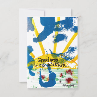 Carte De Remerciements La Grandeur Est Intérieure