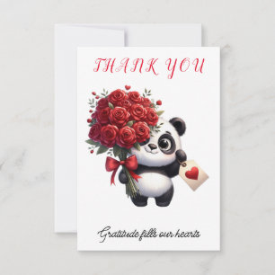 Carte De Remerciements La Gratitude de Panda -