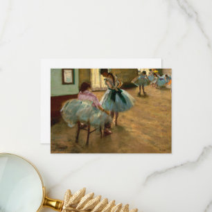 Carte De Remerciements La leçon de danse d'Edgar Degas
