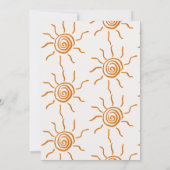 Carte De Remerciements La Main Tirée Ici Vient Le Baby shower Fils (Dos)