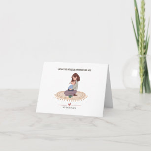 Carte De Remerciements La maison est là où maman me serre dans ses bras C