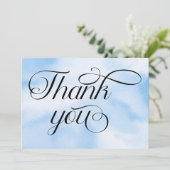 Carte De Remerciements La mariée est au septième ciel Fête de douche de l (Debout devant)