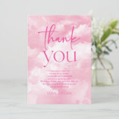 Carte De Remerciements La mariée est sur un nuage neuf Shower de mariage (Debout devant)