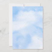 Carte De Remerciements La mariée est sur un petit nuage Enterrement de vi (Dos)