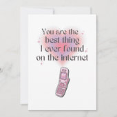 Carte De Remerciements La meilleure chose que j'ai trouvée sur Internet (Devant)