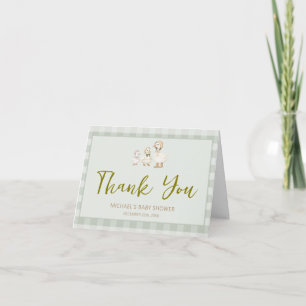 Carte De Remerciements La Mère l'Oie et l'Oison Fait pour Baby Shower