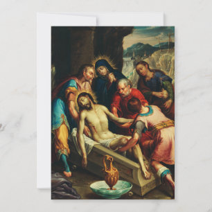 Carte De Remerciements La Mise au Tombeau du Christ Juan Rodríguez Juarez