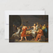 Carte De Remerciements La mort de Socrate, La Mort de Socrate, 1787 (Devant)