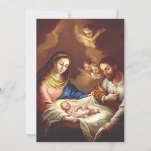 Carte De Remerciements La Nativité de Jésus-Christ 