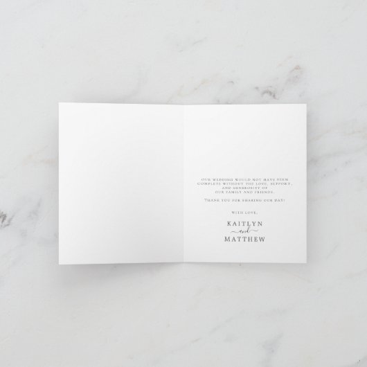 Carte De Remerciements La Parties scintillant Damask Las Vegas Mariage Co (Intérieur)