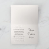 Carte De Remerciements La petite fille à papa (Intérieur)