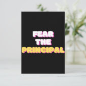 Carte De Remerciements La peur du principal (Debout devant)