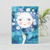 Carte De Remerciements La Pleine lune de vous (Debout devant)