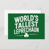 Carte De Remerciements La plus haute journée Leprechaun St. Patrick (Devant / Derrière)