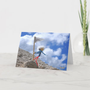 Carte De Remerciements La poupée de Fubby qui va au sommet.