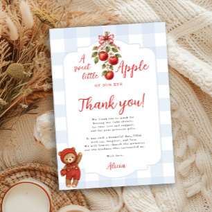 Carte De Remerciements La prunelle de nos yeux baby shower