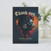 Carte De Remerciements La symbiose de la force et de la grâce (Debout devant)