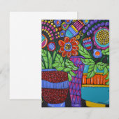 Carte De Remerciements La vie avec des points (Devant / Derrière)