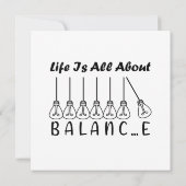 Carte De Remerciements La vie, c'est l'équilibre de l'inspiration de moti (Dos)