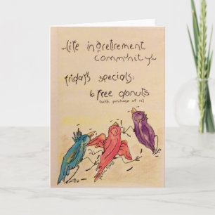 Carte De Remerciements La vie dans une retraite...