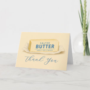 Carte De Remerciements La vie est beurrée avec une baby shower bébé au be