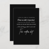 Carte De Remerciements la vie est comme une caméra (Devant / Derrière)