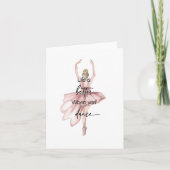 Carte De Remerciements La vie est meilleure quand vous dansez avec Baller (Devant)