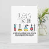 Carte De Remerciements Lab Tech Laboratoire (Debout devant)