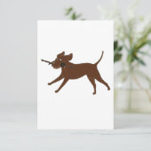 Carte De Remerciements Laboratoire de chocolat LR avec bâton (Debout devant)