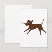 Carte De Remerciements Laboratoire de chocolat LR avec bâton (Devant / Derrière)