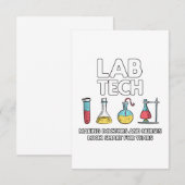Carte De Remerciements Laboratoire des technologies de laboratoire (Devant / Derrière)