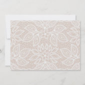 Carte De Remerciements Lace Look Mariage Love and Thanks Photo (Dos)