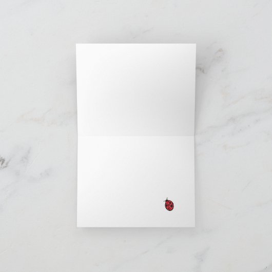 Carte de remerciements Ladybug (Intérieur)