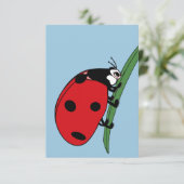 Carte De Remerciements Ladybug à la soif (Debout devant)