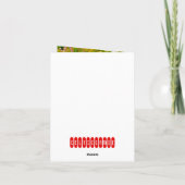 Carte De Remerciements Ladybug & Daisies (Dos)