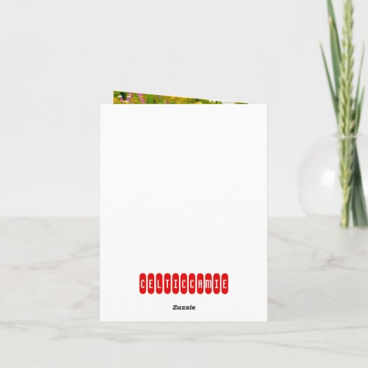 Carte De Remerciements Ladybug & Daisies (Dos)