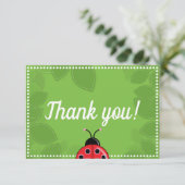 Carte de remerciements Ladybug mignon (Debout devant)