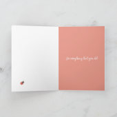 Carte de remerciements Ladybug personnalisable (Intérieur)