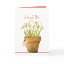 Carte de remerciements Ladybug personnalisable