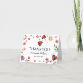 Carte De Remerciements Ladybug Thank You Card (Devant)