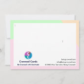 Carte De Remerciements L'agent de soutien (Dos)