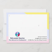 Carte De Remerciements L'Aidant grandit (Dos)