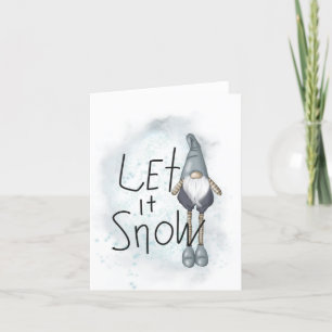 Carte De Remerciements Laisser la neige glacée hiver
